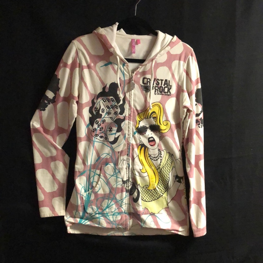 Christian Audigier Zip-up hoodie